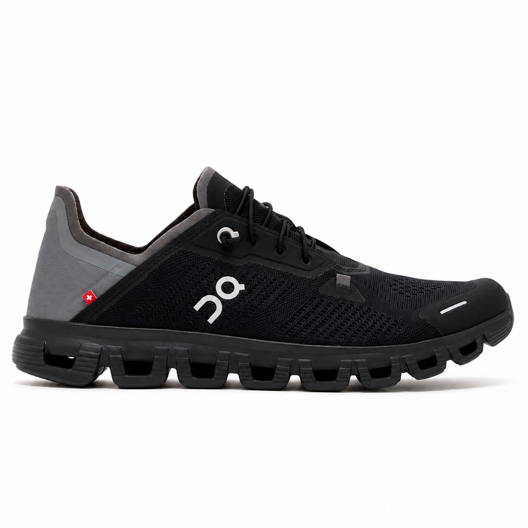 On Cloud 6 Coast Black/Rock Hombre, perfil exterior