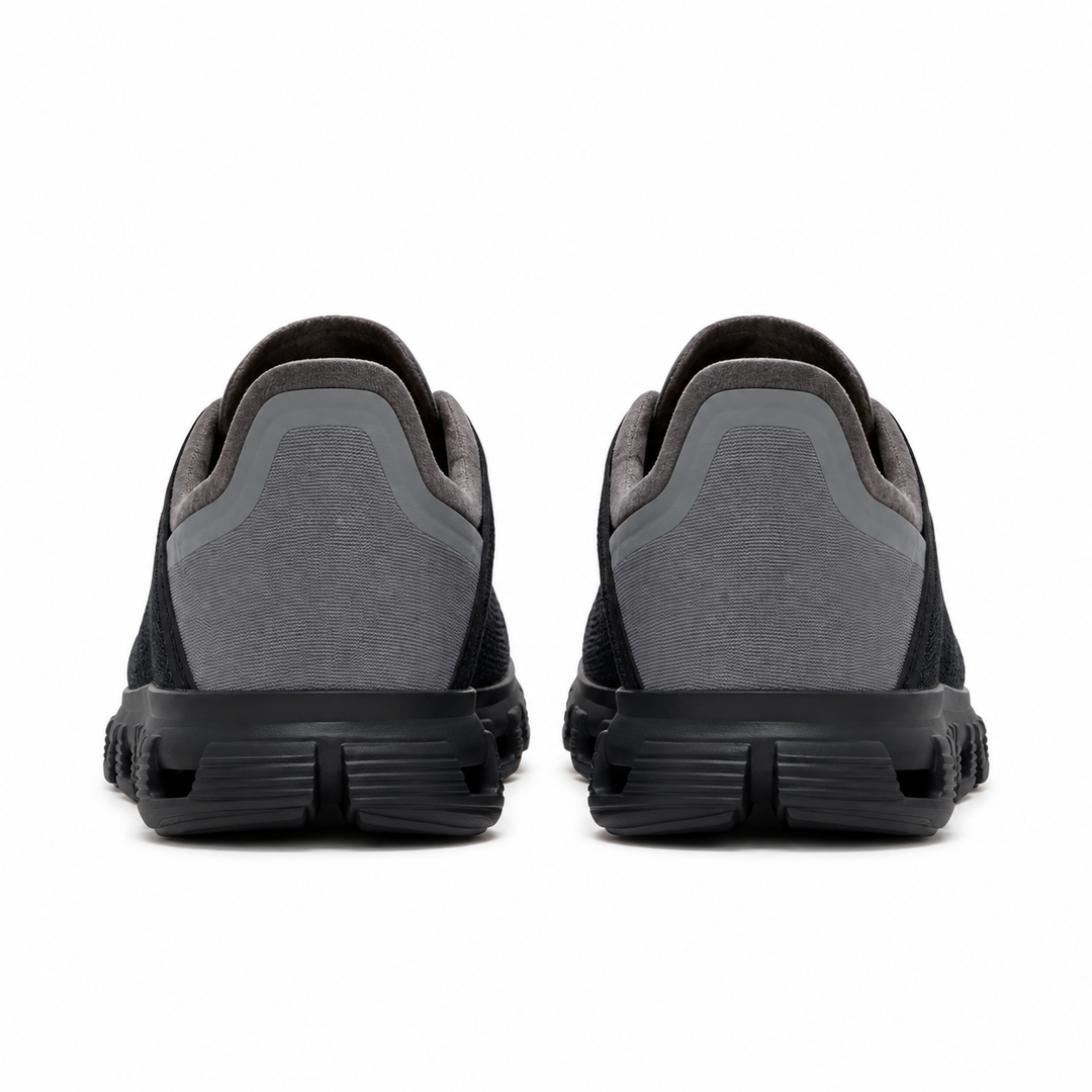 On Cloud 6 Coast Black/Rock Hombre, vista trasera