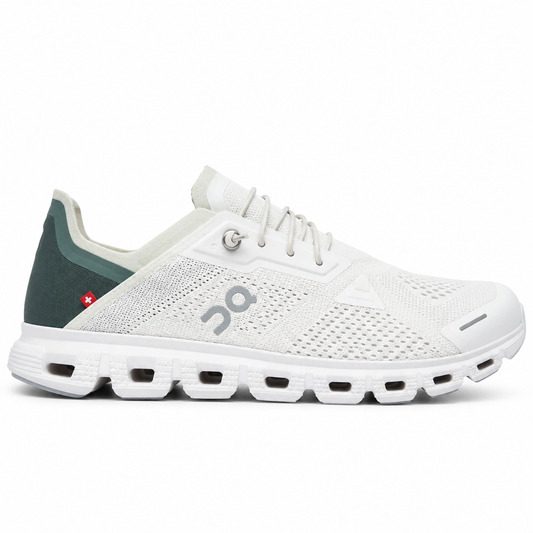 On Cloud 6 Coast Ivory/Olive hombre, perfil exterior