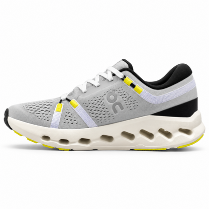 On Cloudsurfer 2 gris amarillo, talones