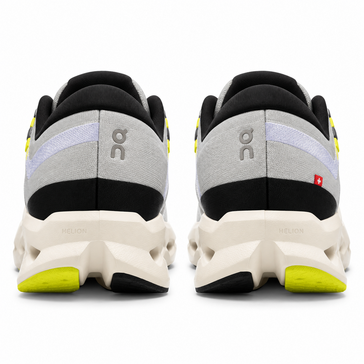 On Cloudsurfer 2 gris amarillo, tres-cuartos