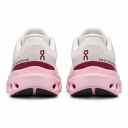 On Cloudsurfer Next Peony Ivory mujer, vista trasera